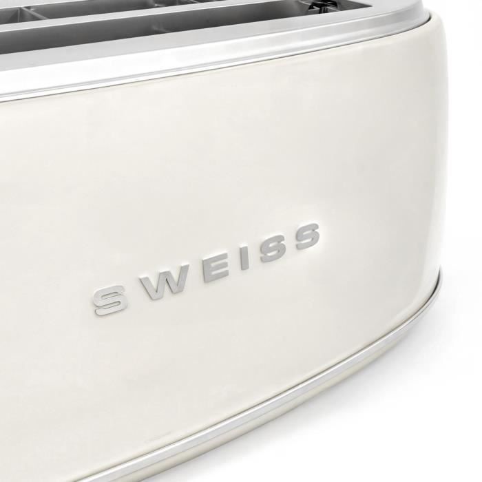 Torradeira vintage - SWISS - GRV8 - 2 fatias - 1500 W - Bege