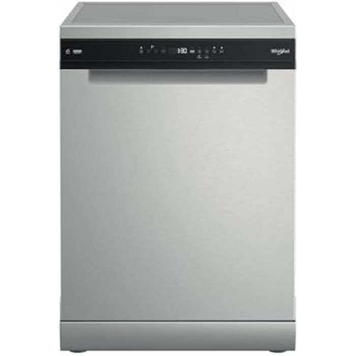 Lave-vaisselle - WHIRLPOOL - W7FHP43X - 15 services - 10 programmes - Acier inoxydable