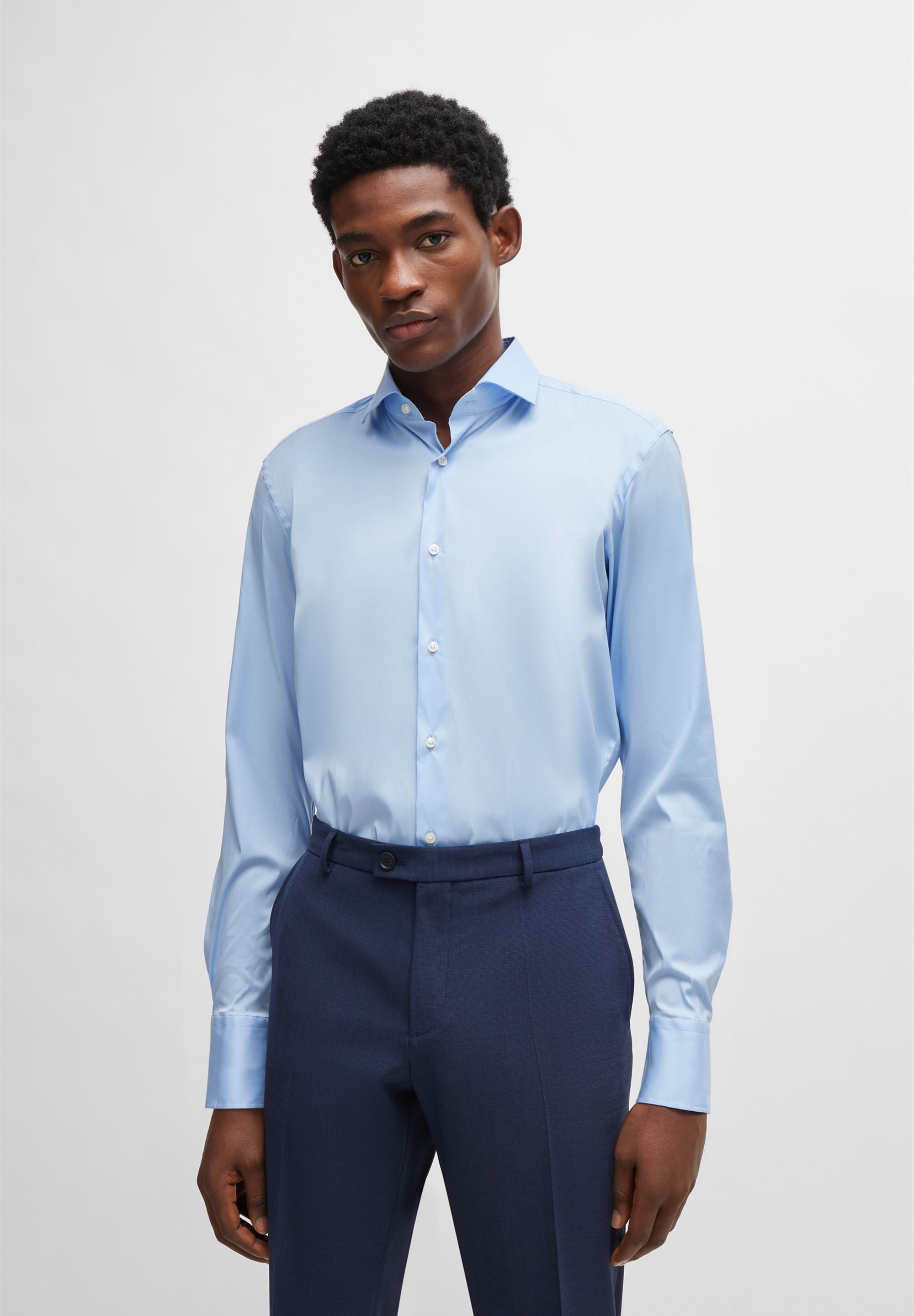 BOSS HANK SPREAD - Shirt - hellblau