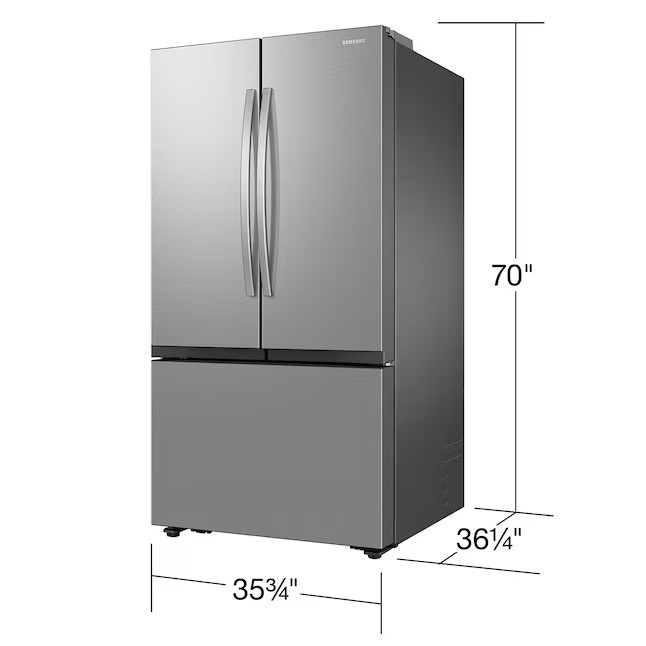 Samsung Mega Capacity 31,5-cut Smart French Door kylskåp med dubbel ismaskin (fingeravtryckssäkert rostfritt stål) ENERGY STAR