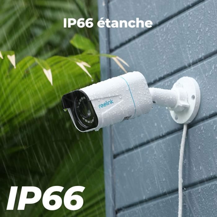 Reolink 4K UHD Caméra de Surveillance Extérieur POE Détection Personne/Véhicule, Vision Nocturne IR, Support Audio, IP66 RLC-810A