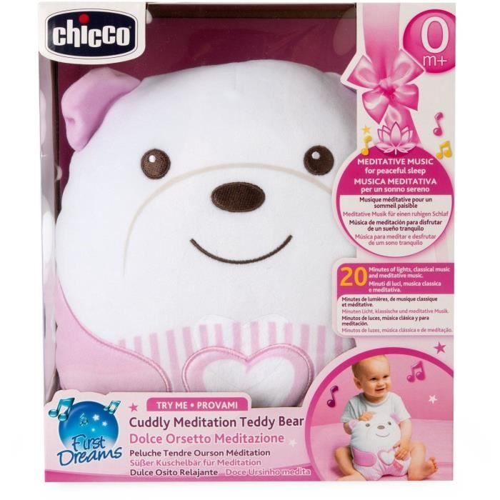 Osito de peluche suave - CHICCO - Rosa - Desde el nacimiento