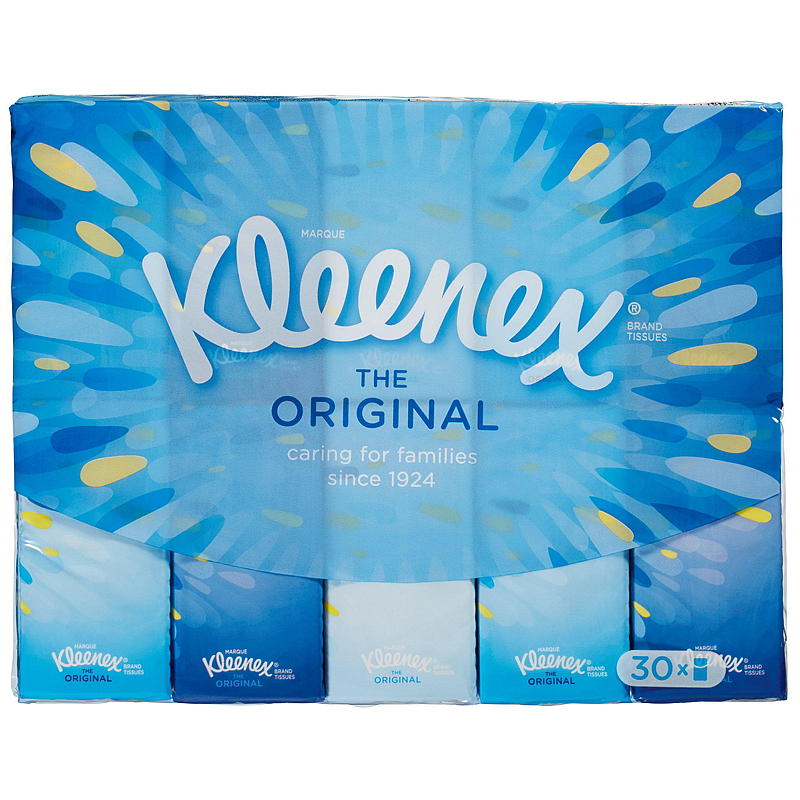 Kleenex lommetørklær Kleenex 30-pakning Original