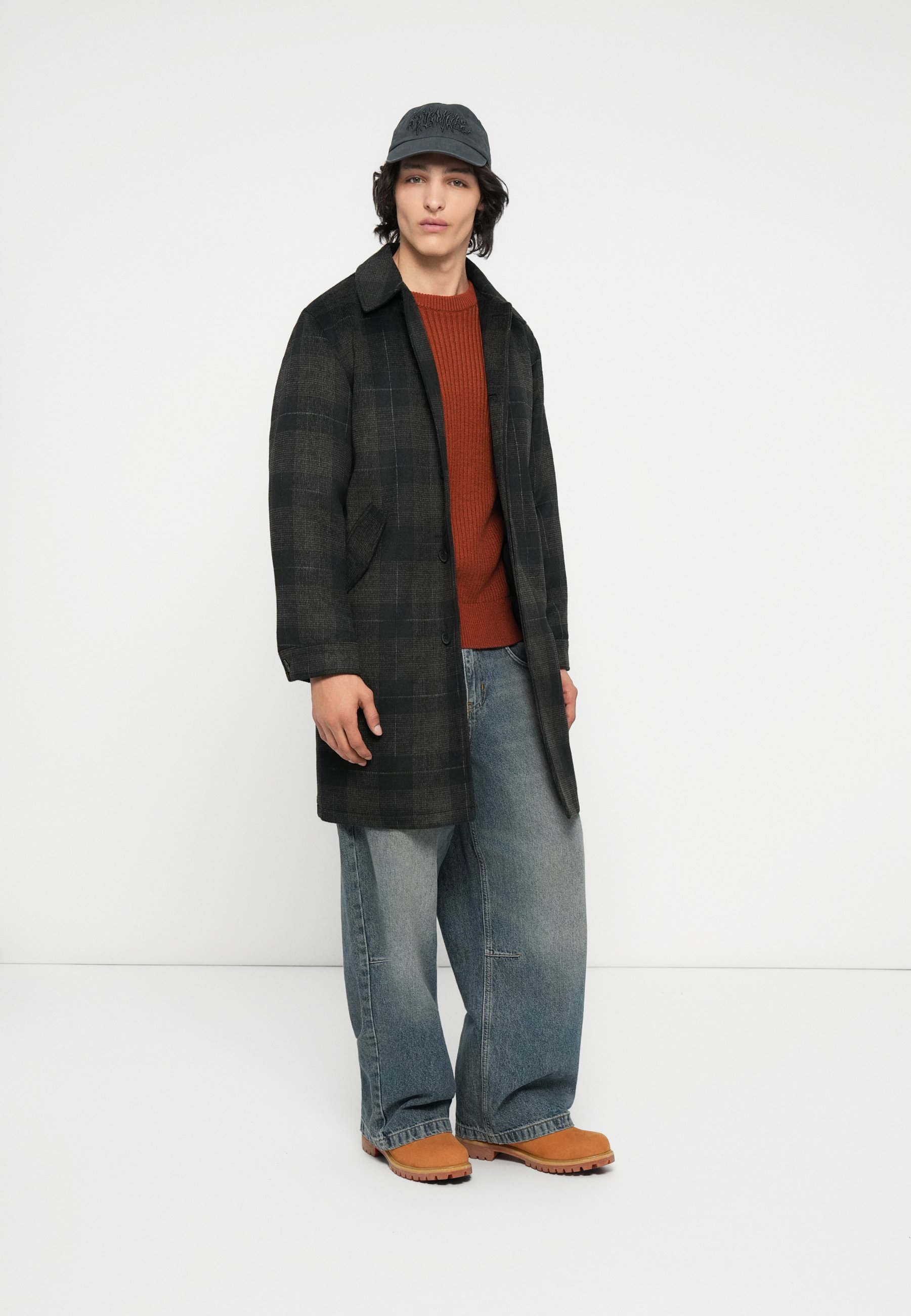 Manteau classique ALFRED BOXY FIT - Noir