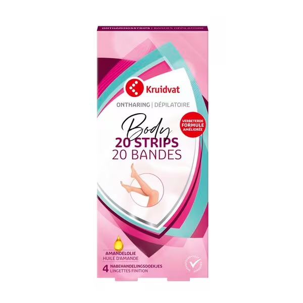 Kruidvat ķermeņa apmatojuma noņemšanas strēmeles<br>20 gab.