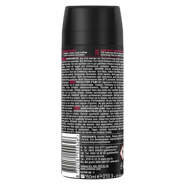 Axe Fine Fragrance Cherry Fizz dezodorants ķermenim, 150 ml