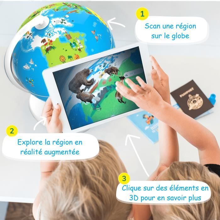 Globe Interactif - SHIFU - ORBOOT - Multi jeux - Quizz, Défis, Aventures