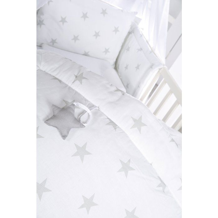 Cambiador - ROBA - LITTLE STARS - 85 x 75 cm - Blanco con estrellas grises