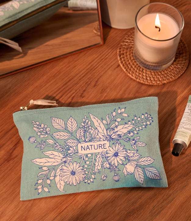 Etui van biologisch katoen, natuurlijke bohemian stijl