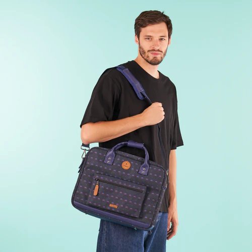 Cabaia Sac ordinateur Padoue bleu foncé