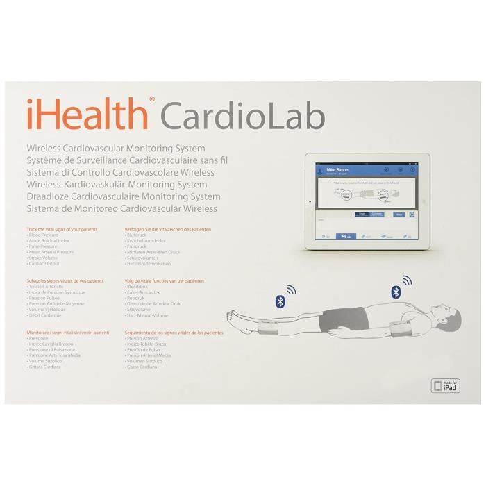iHealth Système de diagnostic cardiovasculaire sans fil CardioLab