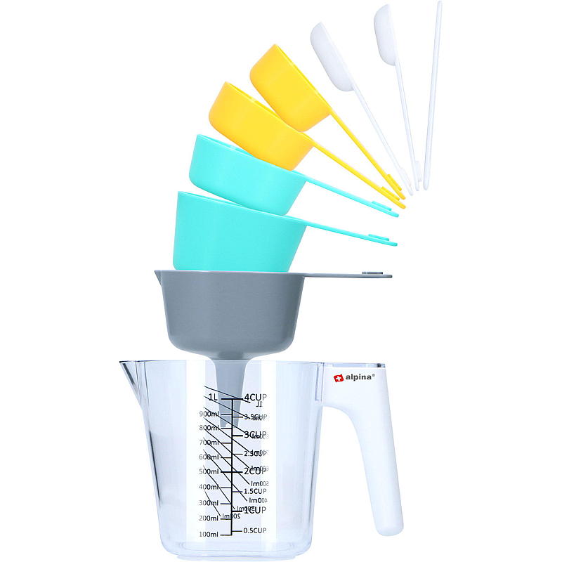 Alpina maatbekerset 9-delig met lepel, Alpina