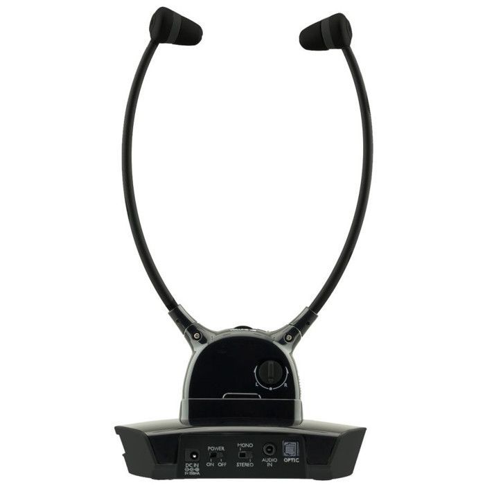 Kabellose TV-Kopfhörer – CGV – HEL DOLFIN PREMIUM – Stethoskop – 2,4 GHz – Schwarz
