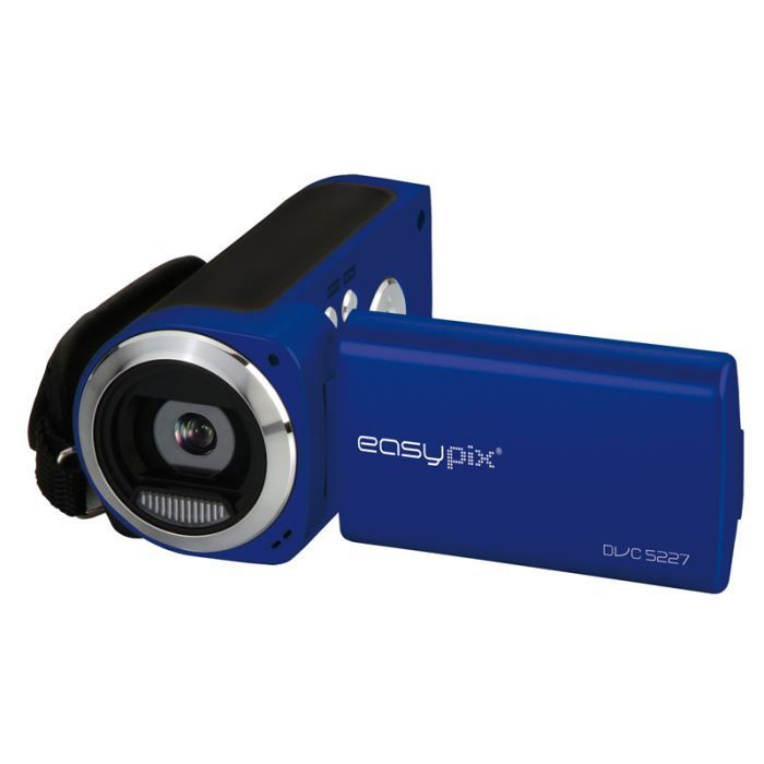 Câmera de vídeo Easypix DVC 5227 com flash (azul royal)