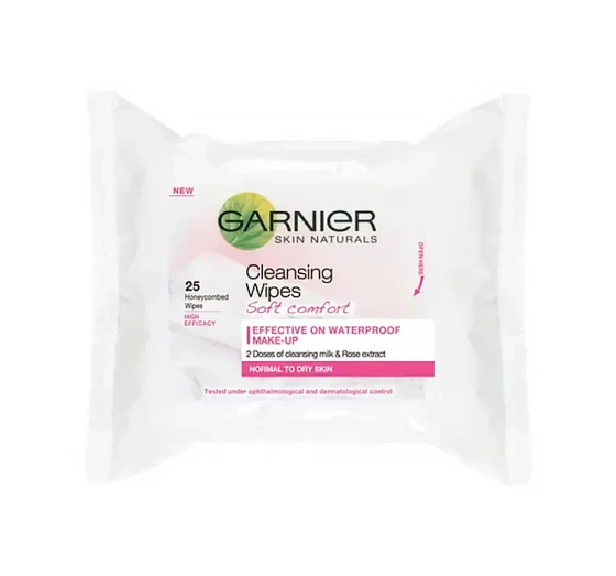 Garnier Skin Active nawilżające chusteczki do demakijażu 25 sztuk