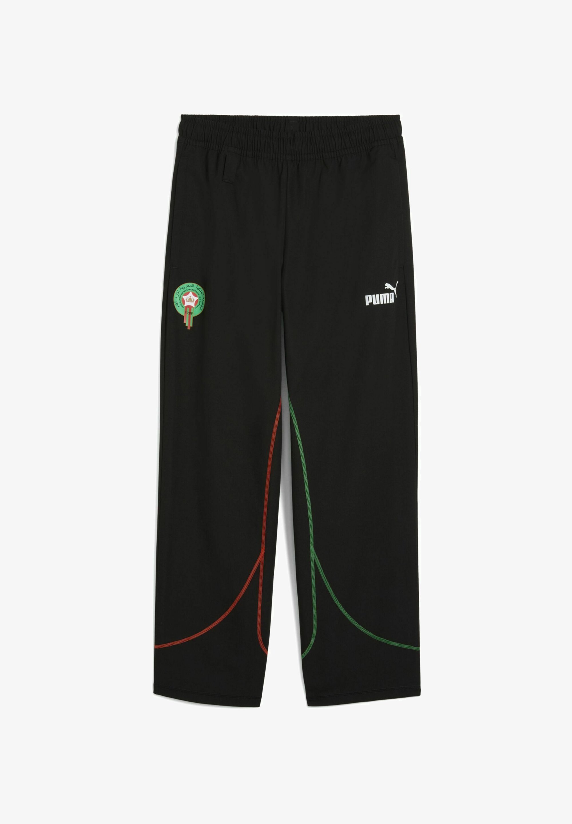 Puma MAROKKO STATEMENT - Kleding van het nationale team - zwart rood archiefgroen