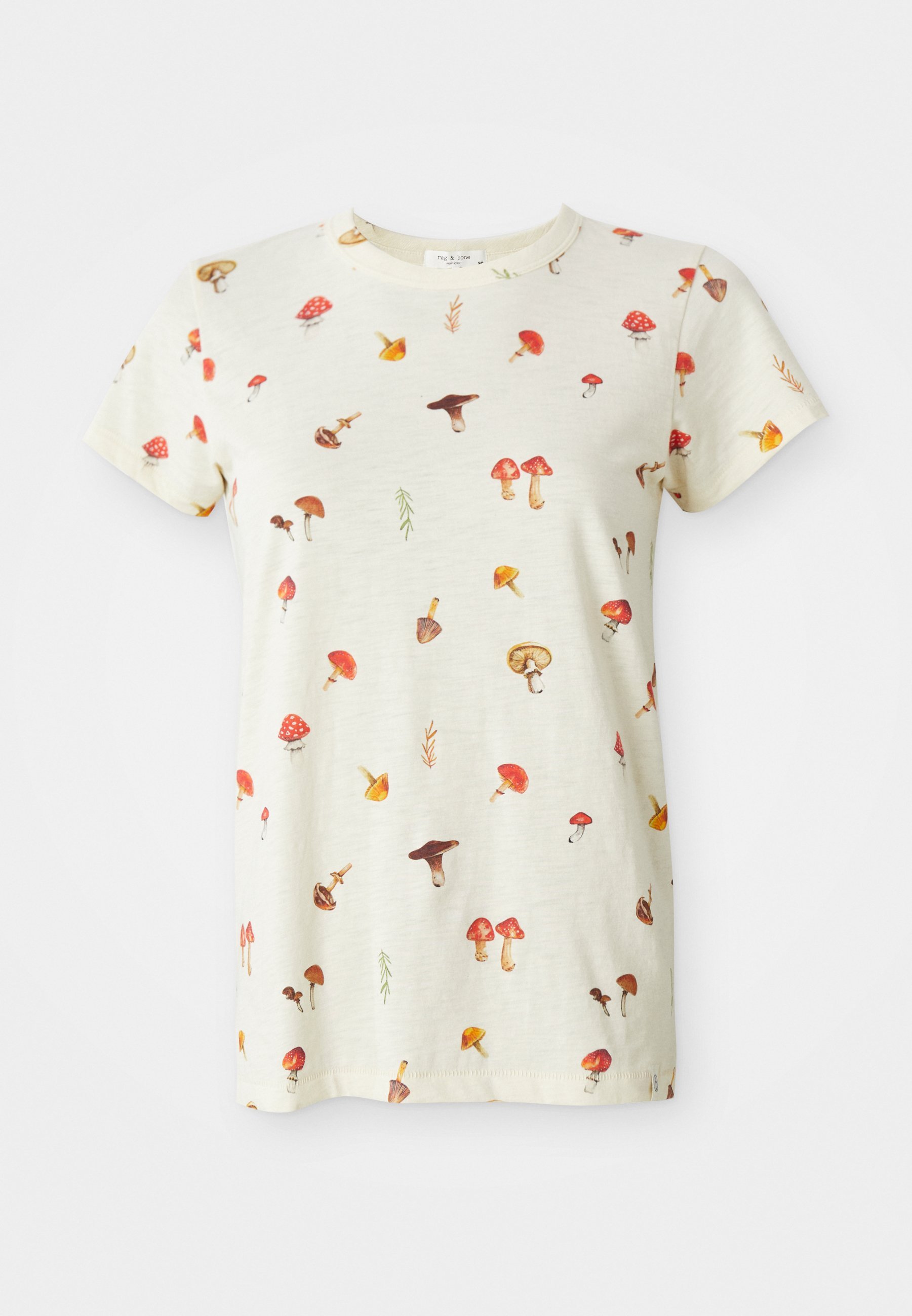 Rag & Bone ALL OVER MUSHROOM T-shirt - T-shirt met print - wit