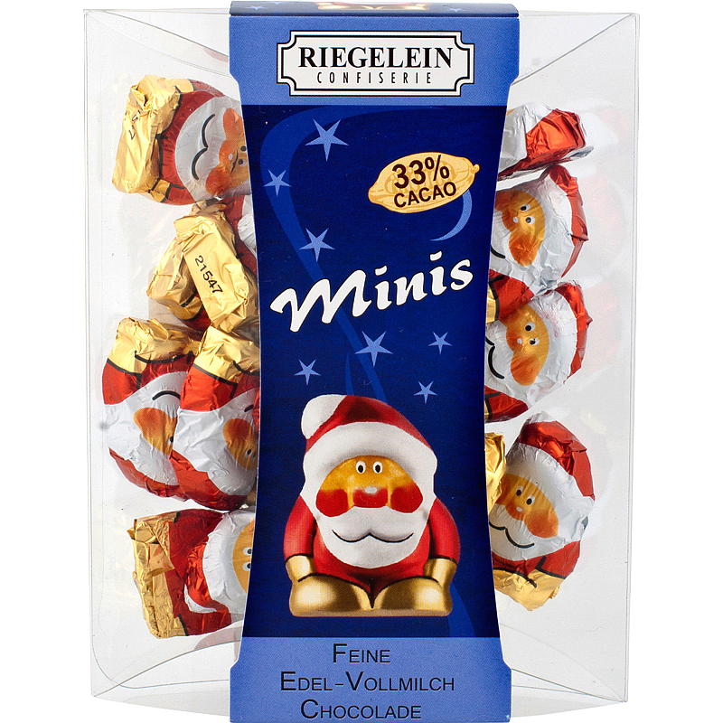 Choklad jultomten 100 g plastask