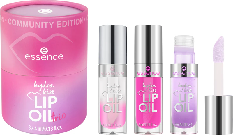 essence Hydra Kiss Lip Oil Trio Lip Kit