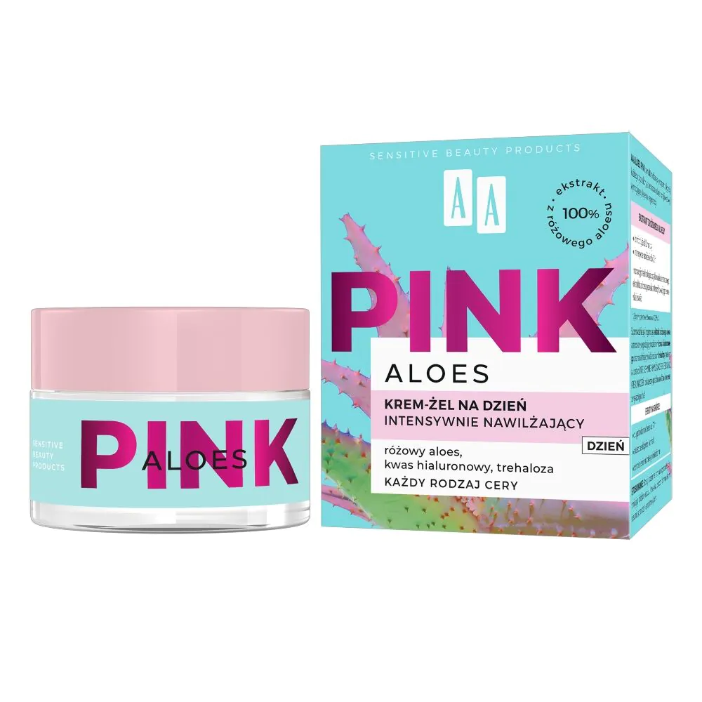 AA Aloes Pink krem intensywnie nawilżający żelowy na dzień