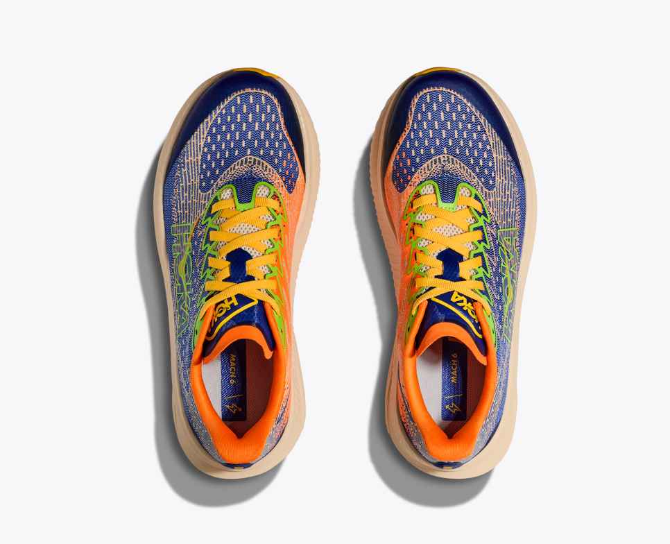 HOKA Mach 6 Ultramarin / Elektrisches Mandarin