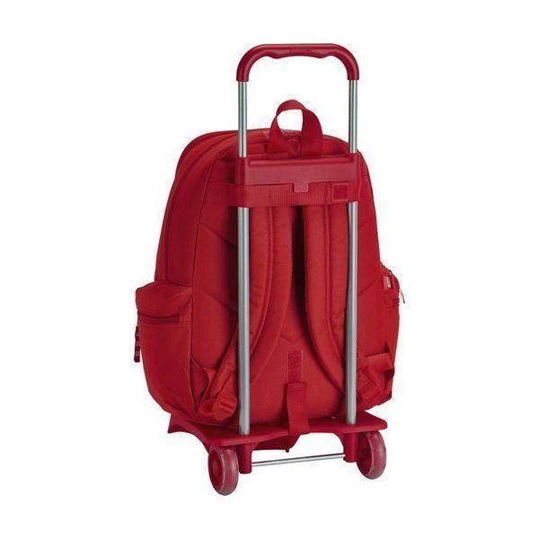 Rolling schoolbag - Real Sporting de Gijón - 905 - Red - Polyester - 85 cm