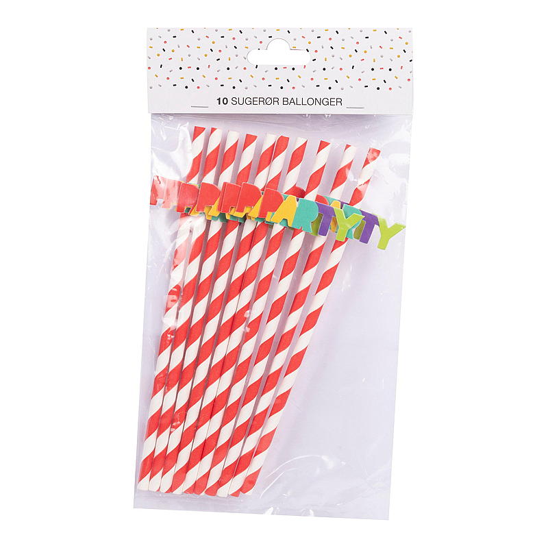 Giform sugrör 10-pack ballonger