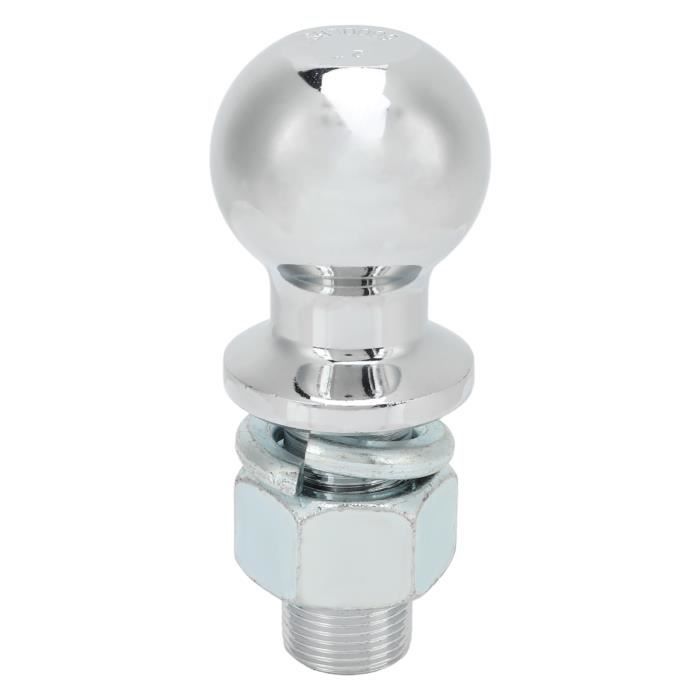 Trailer Hitch Ball - DILWE - 6000 lb - Stainless Steel - 2 inch Diameter - 1x2 1/8 inch Shank