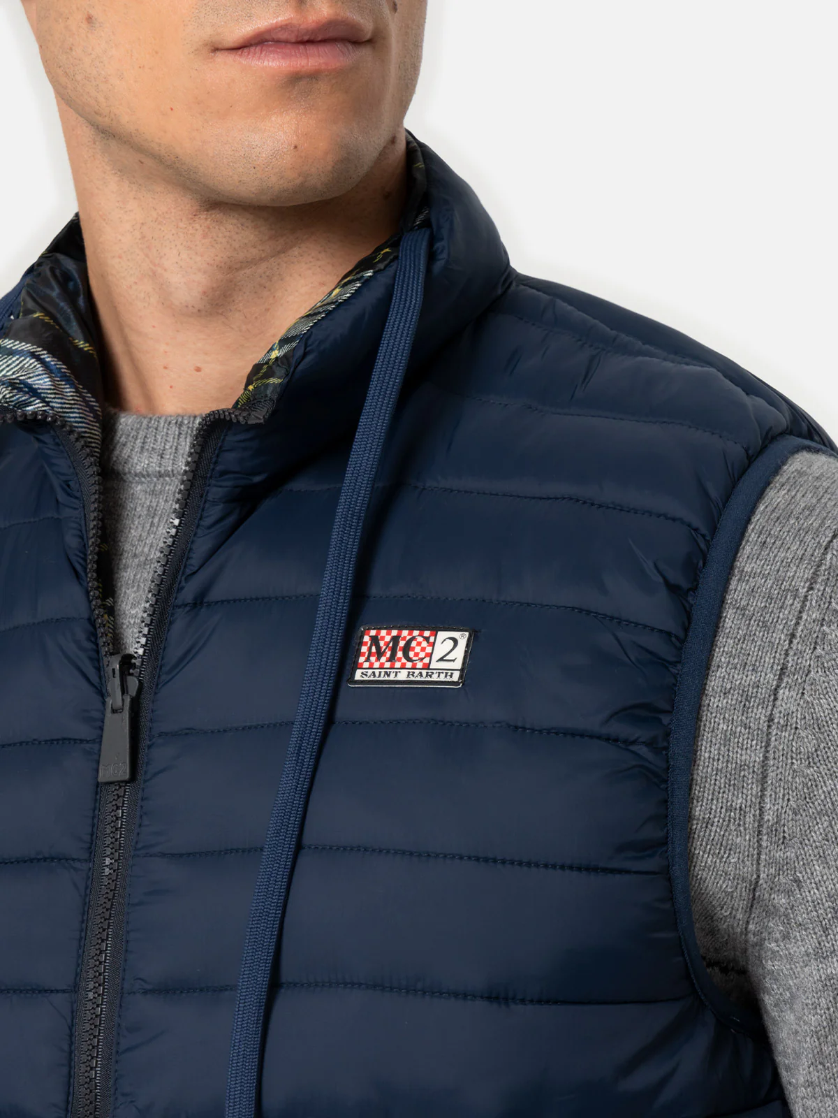 Chaleco acolchado azul marino para hombre de Aspen