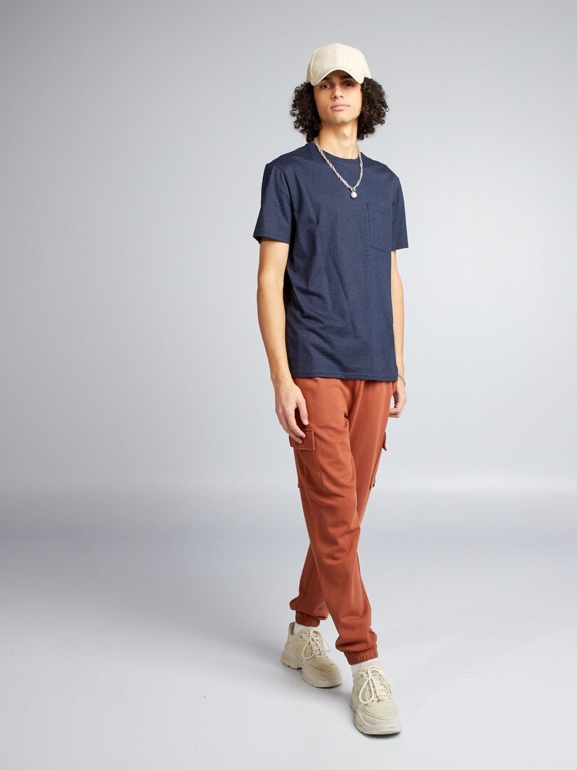 Basic T-shirt - BLAUW