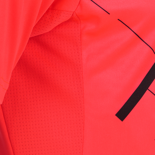 Camiseta Manga Corta Joma Tiger Iii Coral Flúor Negro