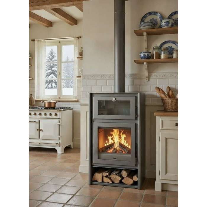 PANADERO Nice Titanium 11 kW wood-burning stove