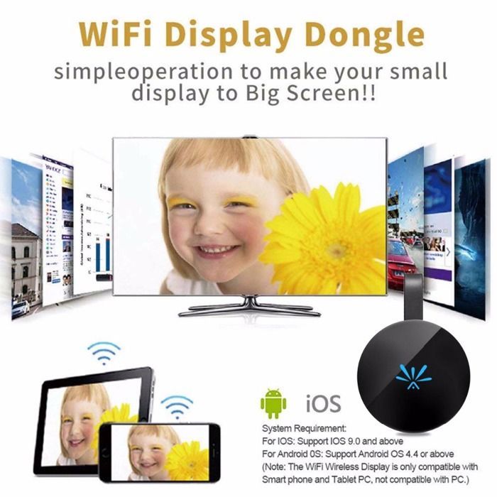 TERMINAL TNT - RECEPTEUR TV - DEMODULATEUR TV - DECODEUR TV - DECODEUR TNT  Affichage wifi sans fil compatible hdmi - Prise en