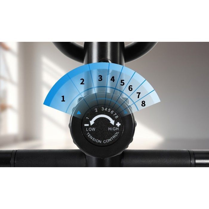 Cyclette ellittica magnetica ISE con 8 livelli di resistenza, sensore di pulsazioni, volano da 8 kg, schermo LCD SY-9802