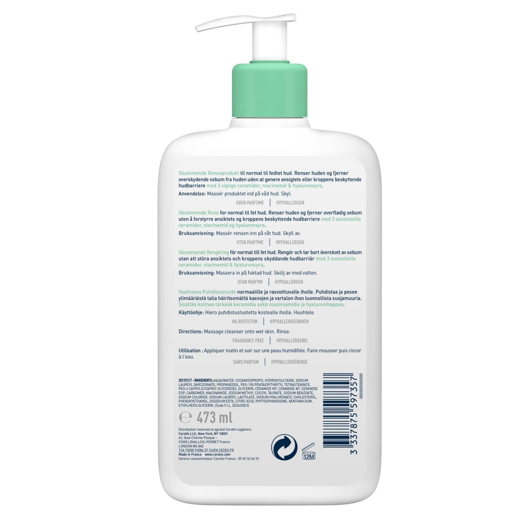 CeraVe Gel detergente schiumogeno – 236 ml