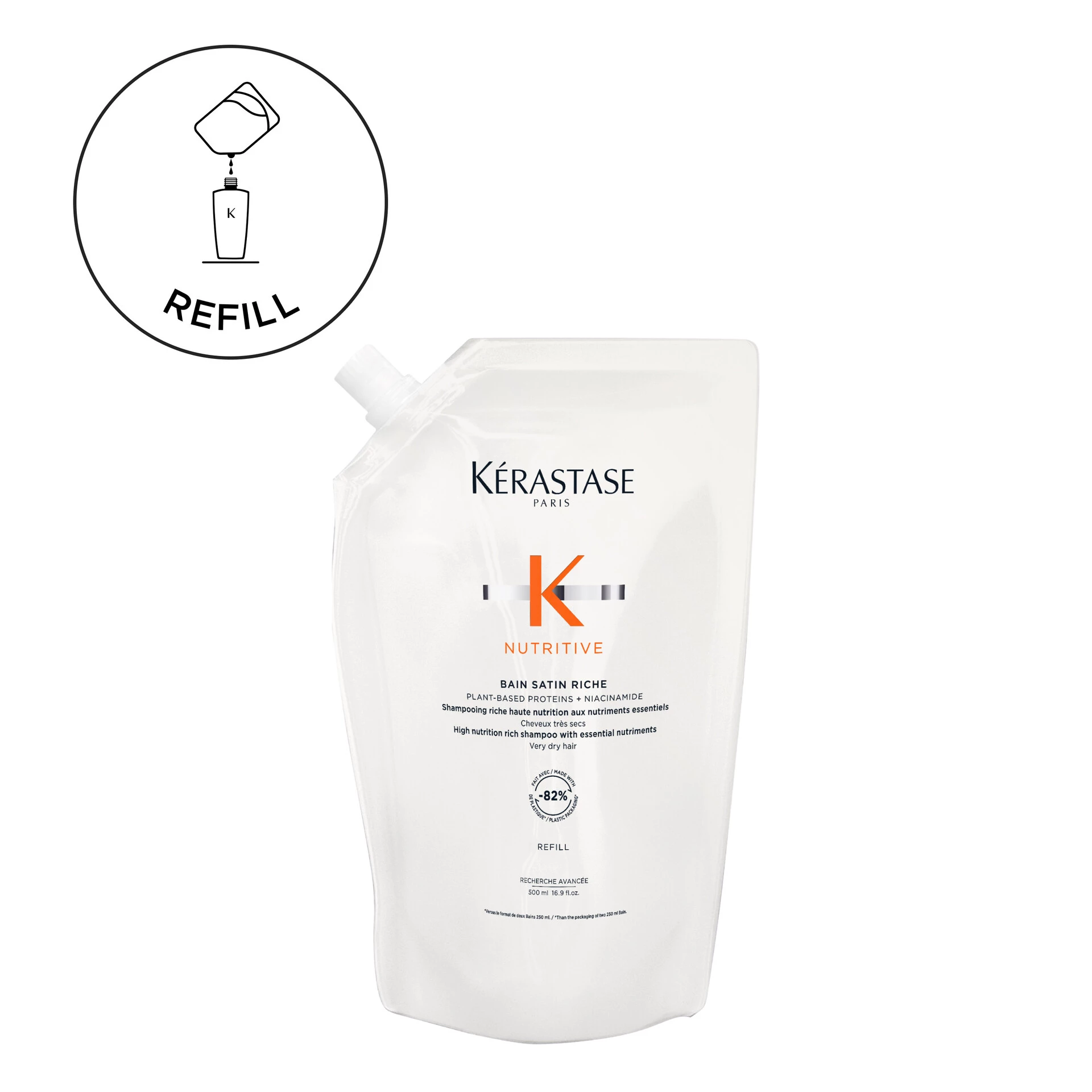 Nutritive Bain Riche Sampon Refill 500 ml - Kérastase