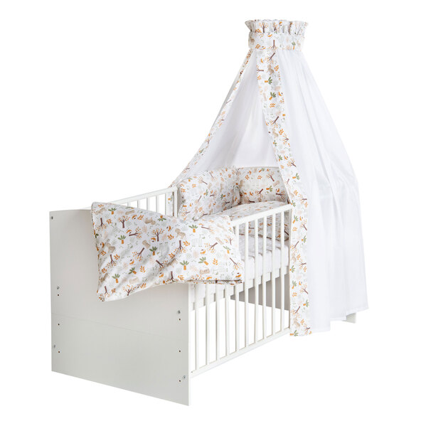 Classic children's bed, including accessories, white