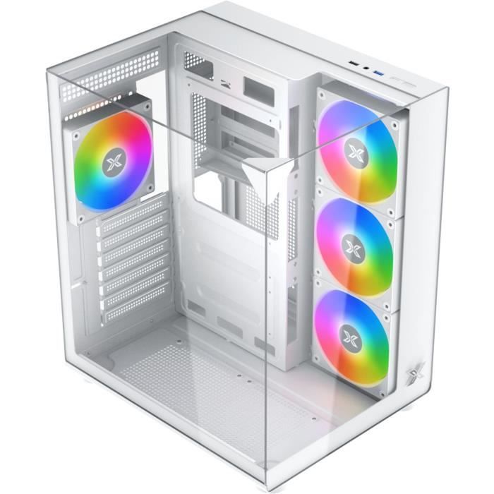 PC Case (without power supply) - XIGMATEK - Aqua Compact Arctic - Cube - ATX Form Factor - 4x120mm A-RGB included - White