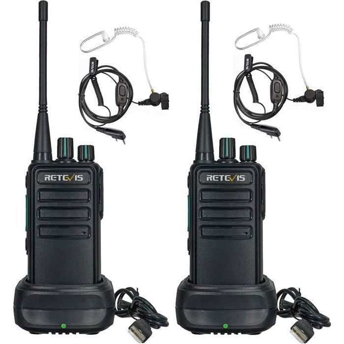 Retevis RB629 Walkie-Talkie, PMR446 Professionelles, robustes Walkie-Talkie mit drahtloser Klonfunktion, Notrufalarm und VOX-Funktion