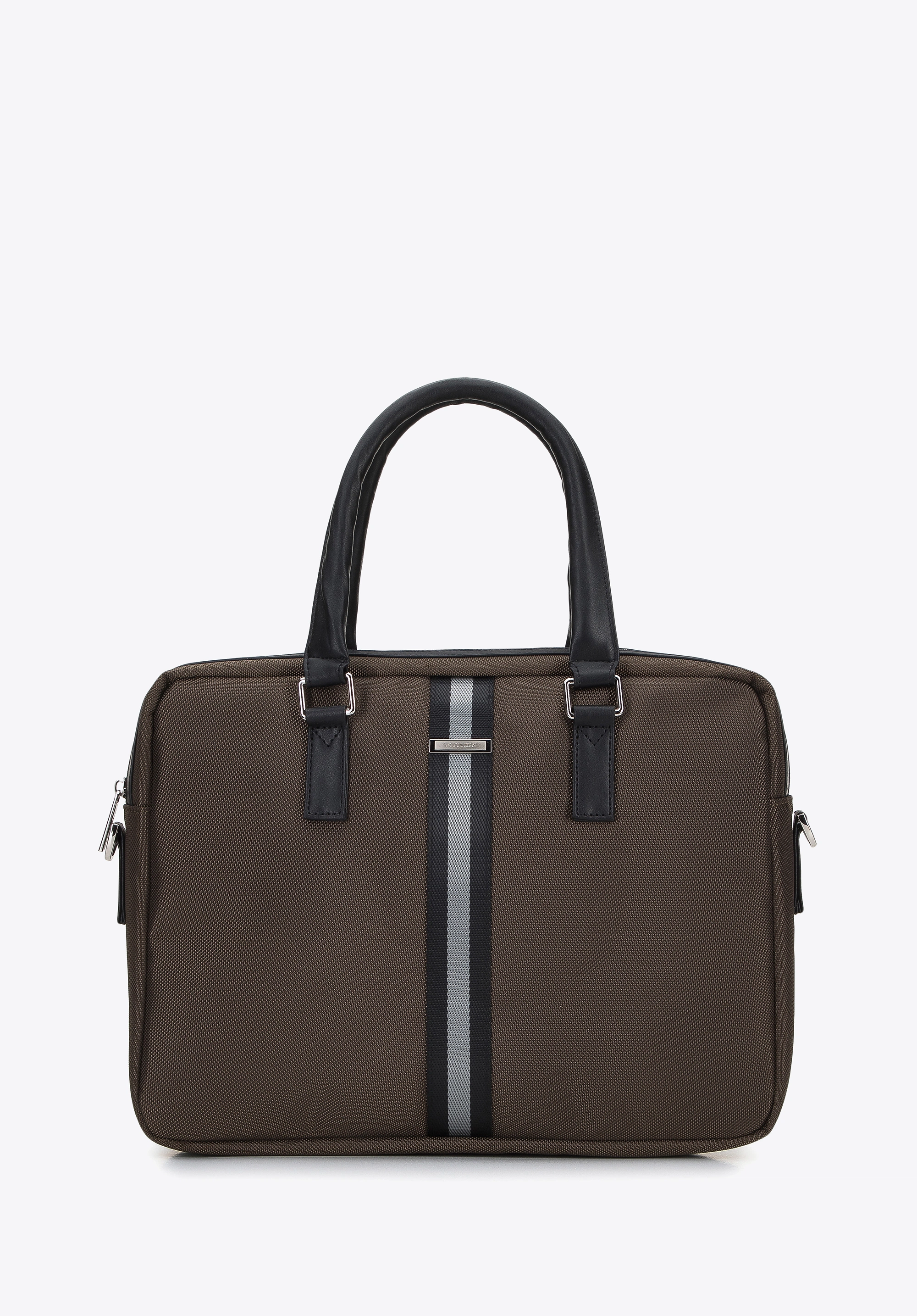 Męska torba na laptopa 15,6” z tasiemką oliwkowa