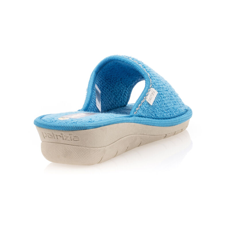Blaue Damenpantoffeln