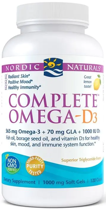 Nordic Naturals Complete Omega D3 565 mg, Smak cytrynowy, Kapsułki