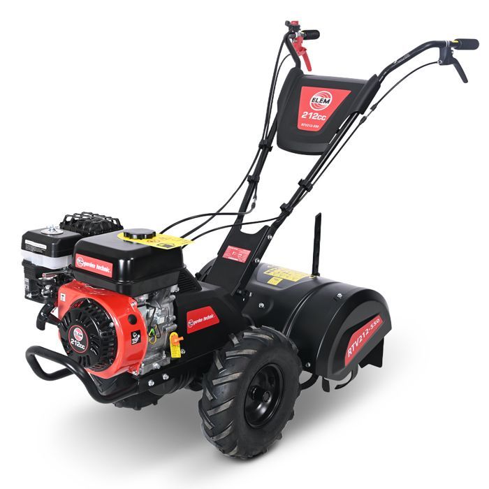 Motocultor rotativo de 212 cc, ancho de trabajo de 50 cm
