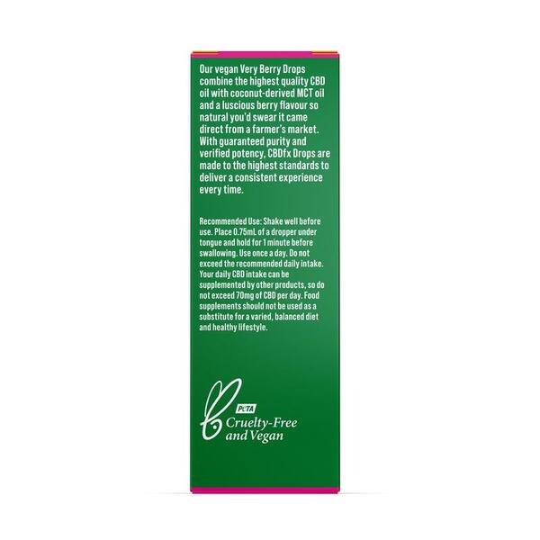 CBDfx Very Berry CBD-oliedruppels 2000 mg CBD | Gezondheid | Superdrug