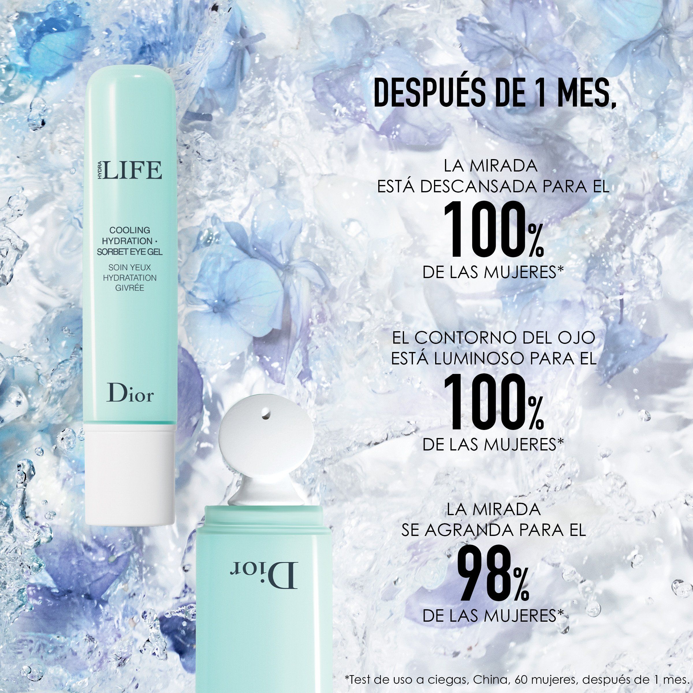 DIOR HYDRA LIFE drėkinamasis akių kontūro gelis Prabangus drėkinimas ir maitinimas