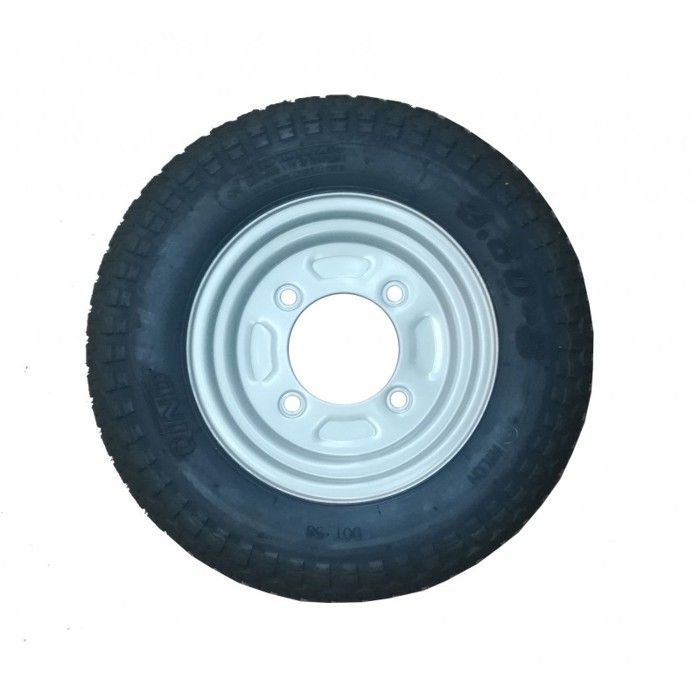 Rueda para remolque 350X8 - 4 agujeros 115 mm - Desplazamiento 0