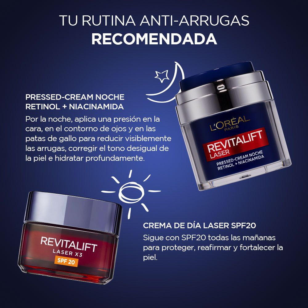 „Revitalift Laser“ naktinis kremas su retinoliu ir niacinamidu Raukšles ir senėjimą stabdantys kremai