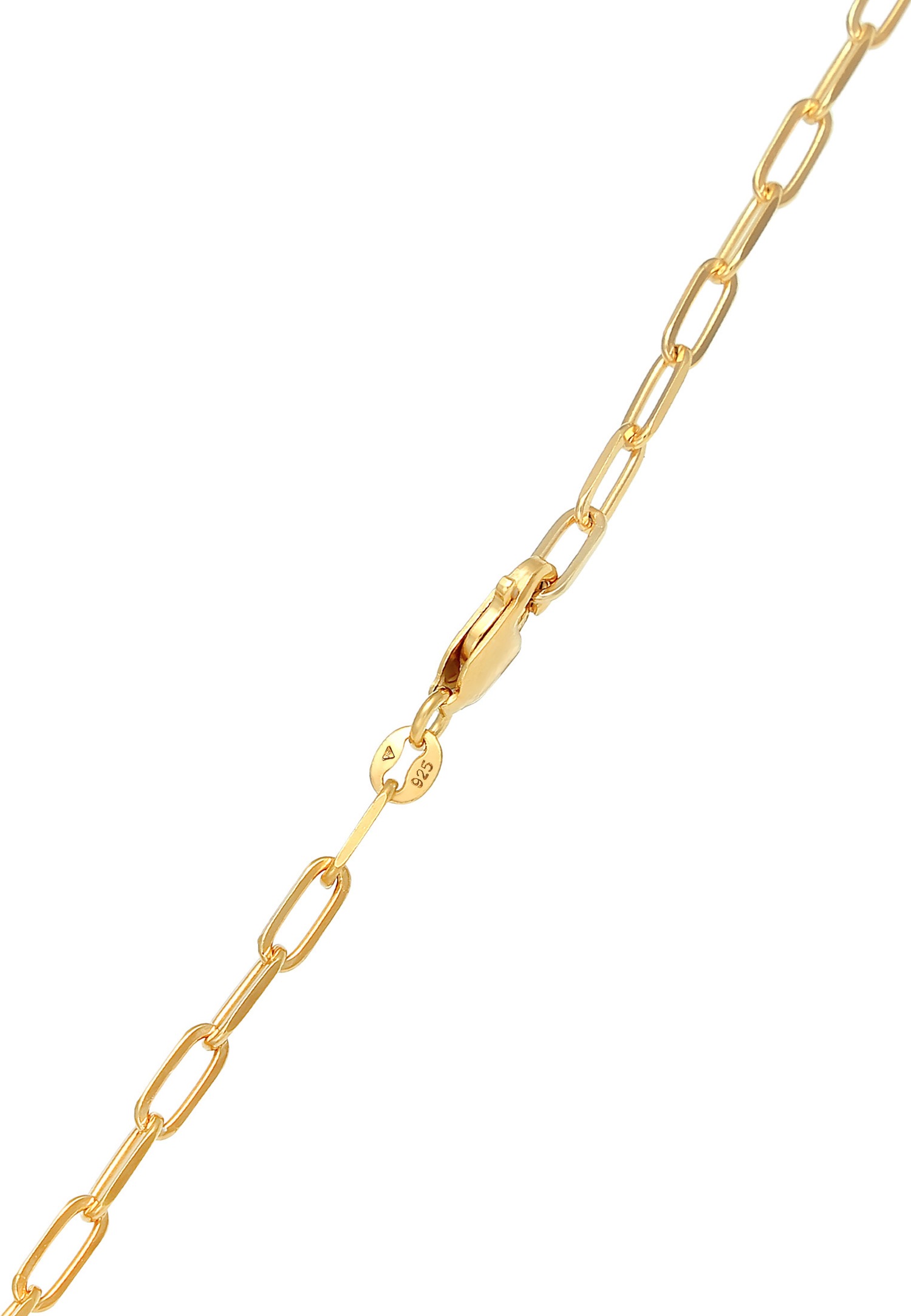 Elli Chaîne de base grossière à maillons dames Tendance minimale en argent sterling 925