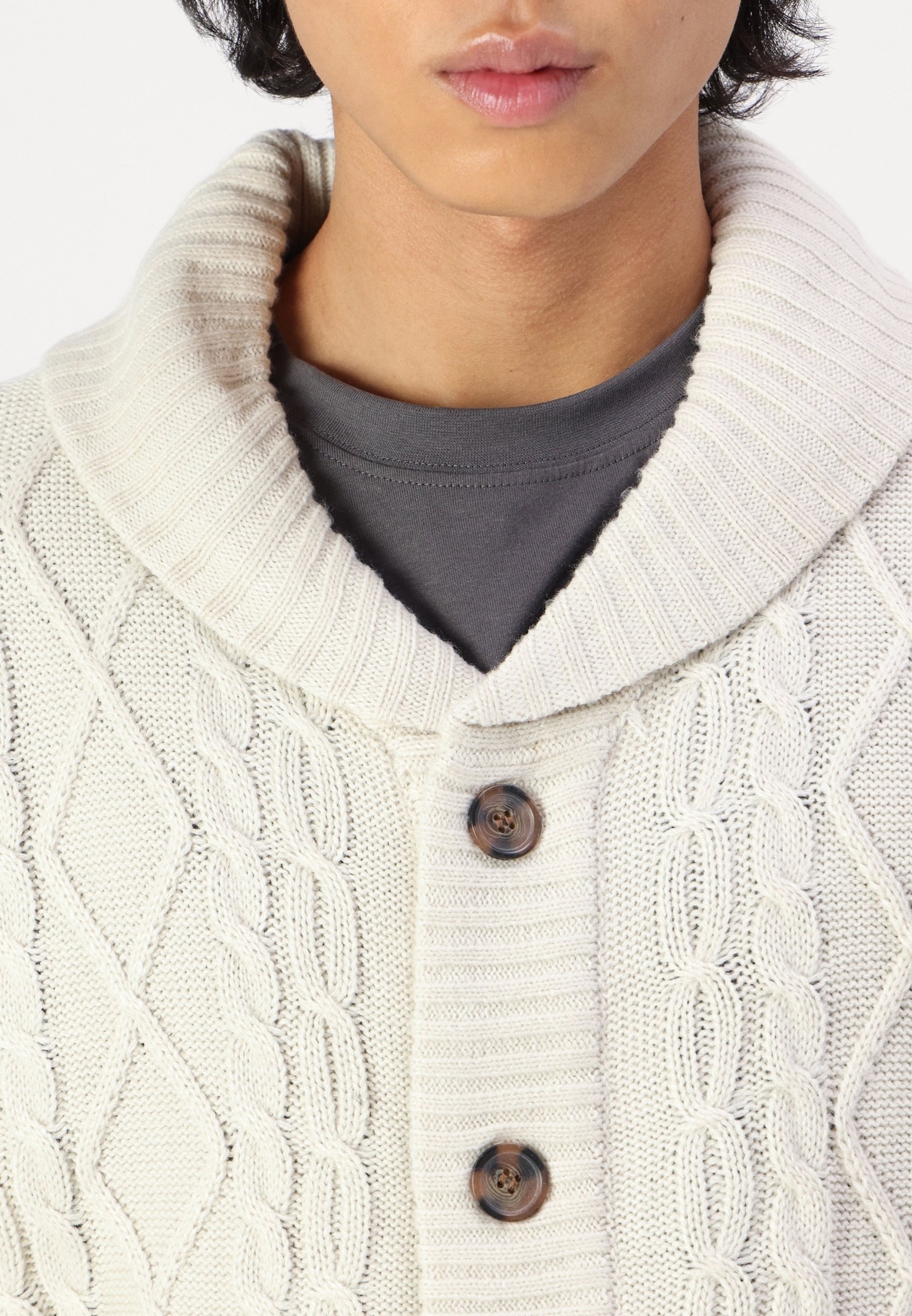 Brave Soul Cardigan - beige