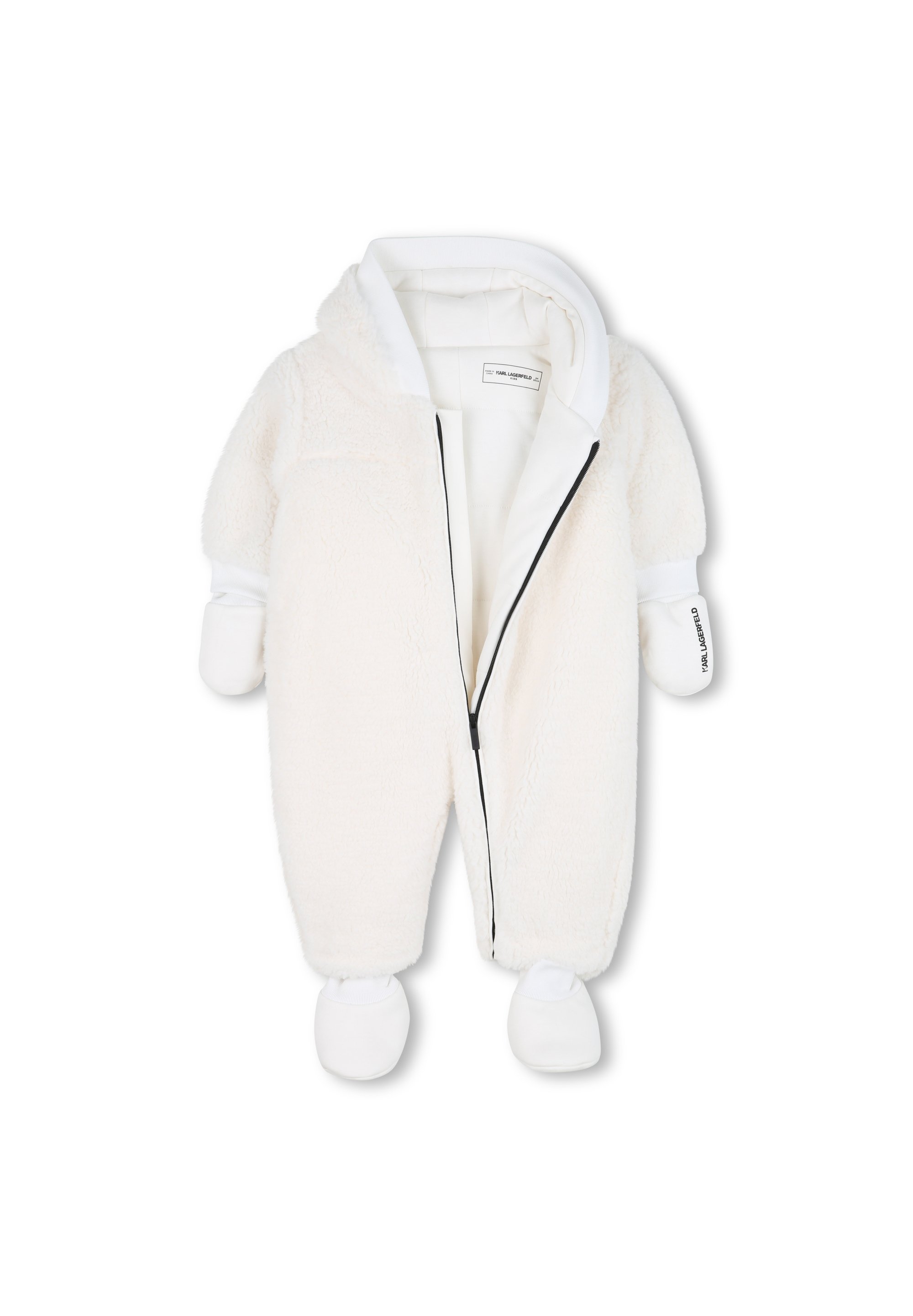 KARL LAGERFELD KIDS TUTTA IN UNO - Tuta da notte - bianco sporco